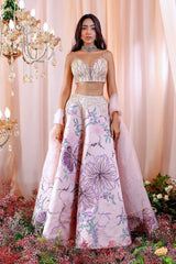 Hand Embroidered Lehenga Set