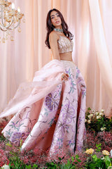 Hand Embroidered Lehenga Set