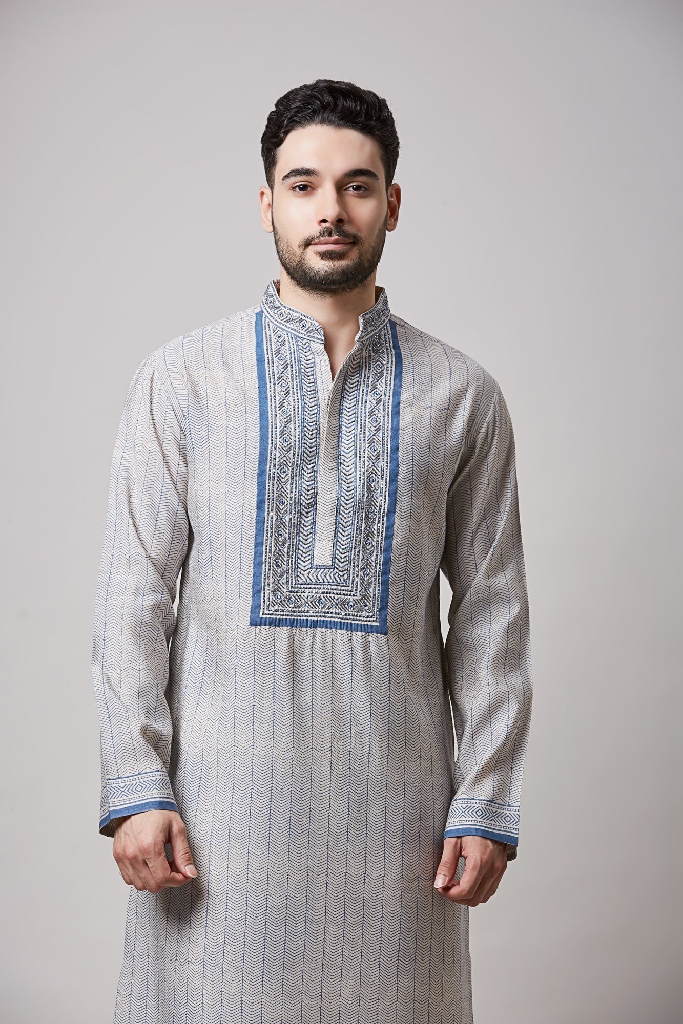 MOKSH HAND BLOCK PRINTED KURTA SET