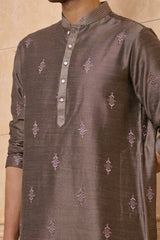 Charcoal Classic Kurta Set