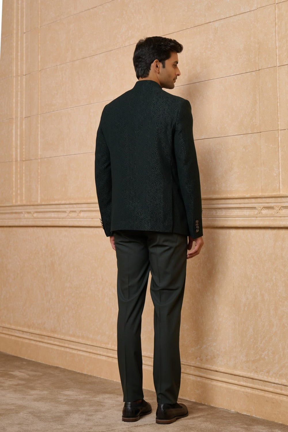 Dark Green Classic Bandhgala Set
