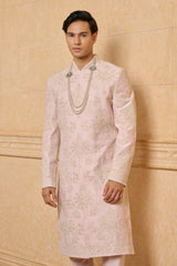 Pink Embroidered Sherwani