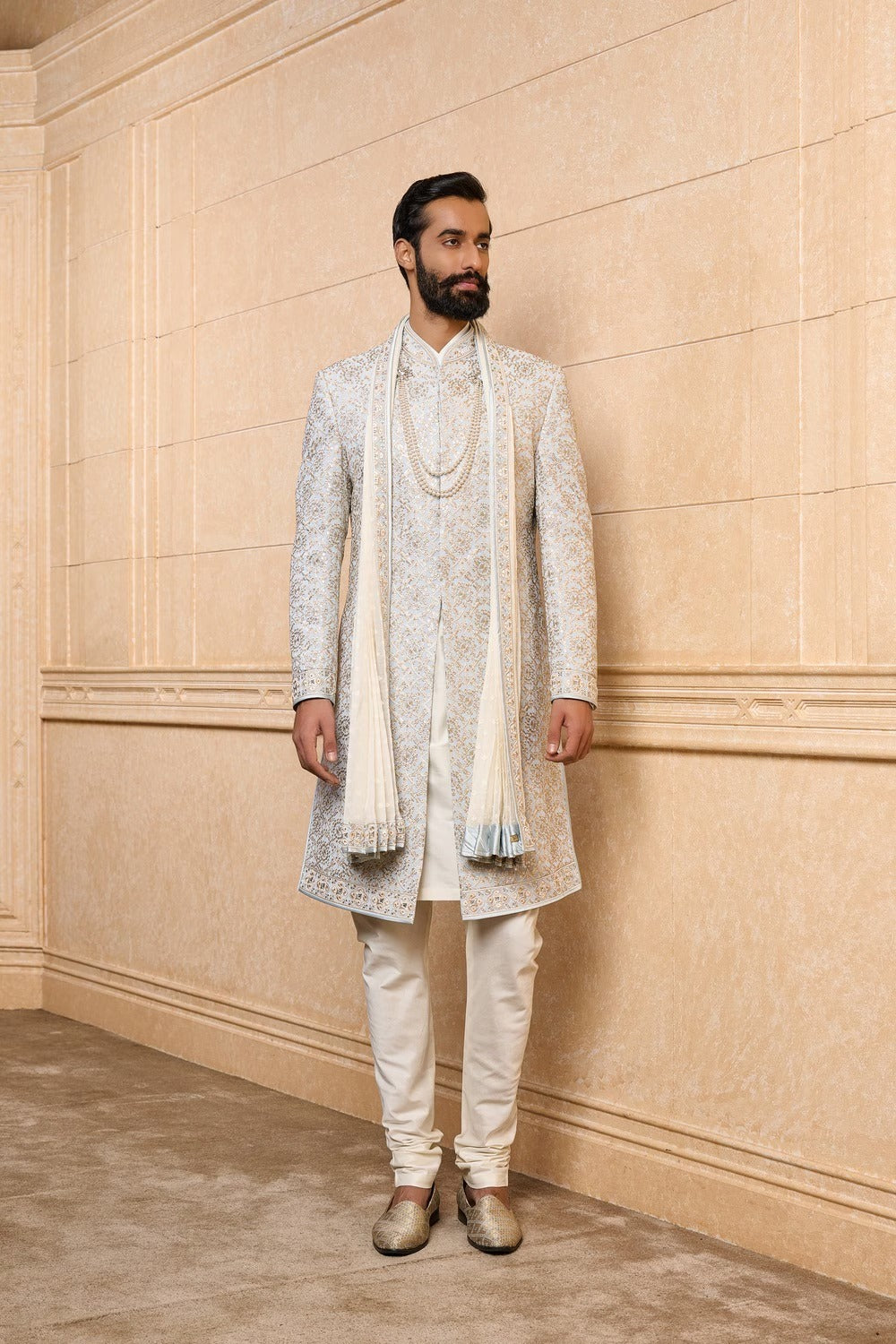 Light Blue Georgette Sherwani