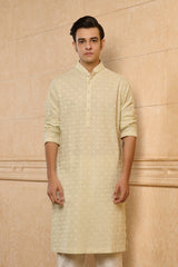 Celadon Motif Kurta Set