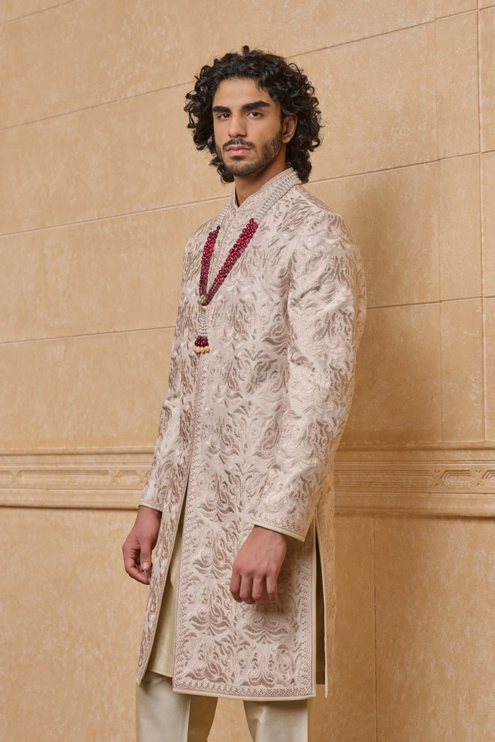 Cream Classic Sherwani