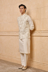 Ivory Kurta Bundi Set