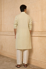 Celadon Motif Kurta Set
