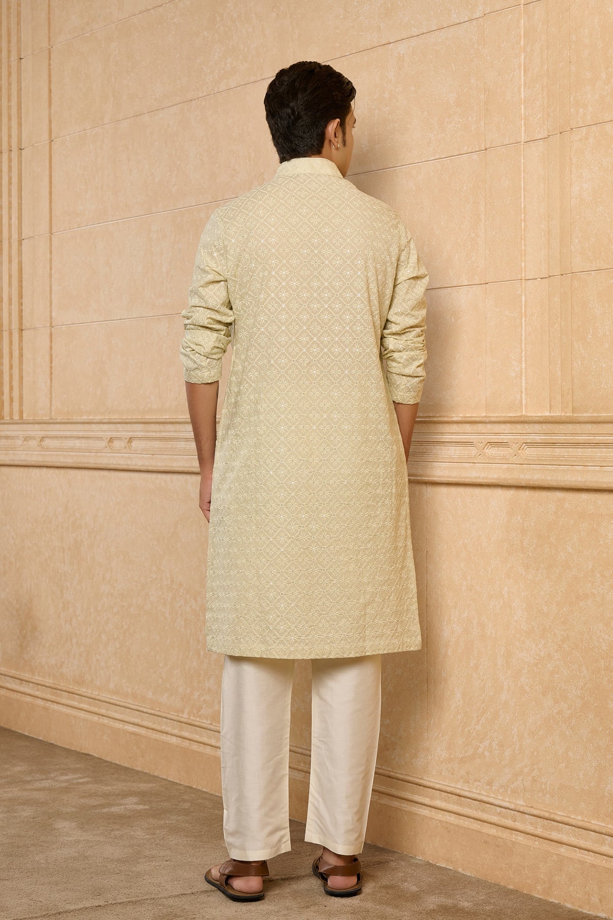 Celadon Motif Kurta Set