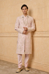 Pink Embroidered Sherwani