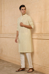 Celadon Motif Kurta Set