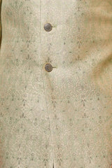 Light Green Embroidered Brocade Sherwani Set
