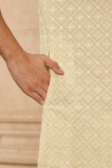 Celadon Motif Kurta Set