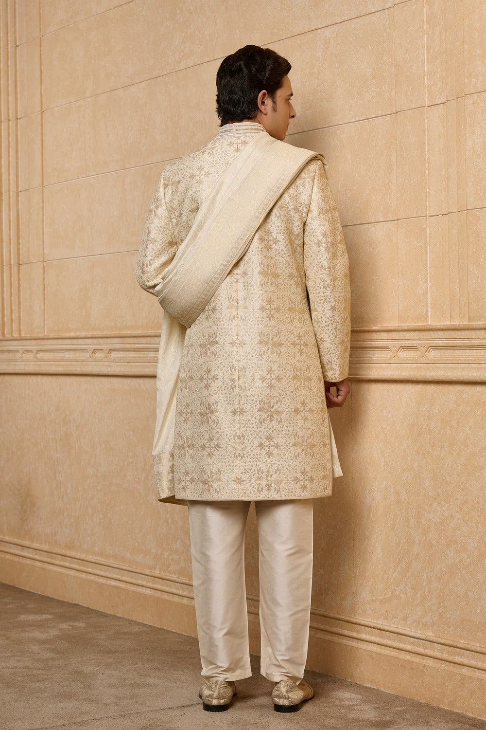 Ivory Royal Court Sherwani Set