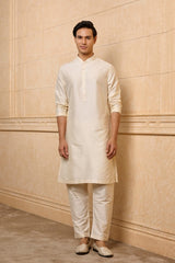 Ash Grey Bloom Sherwani Set
