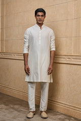 Ivory Embroidered Sherwani Set