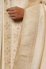 Ivory Royal Court Sherwani Set