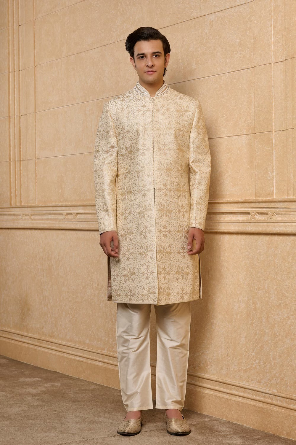 Ivory Royal Court Sherwani Set