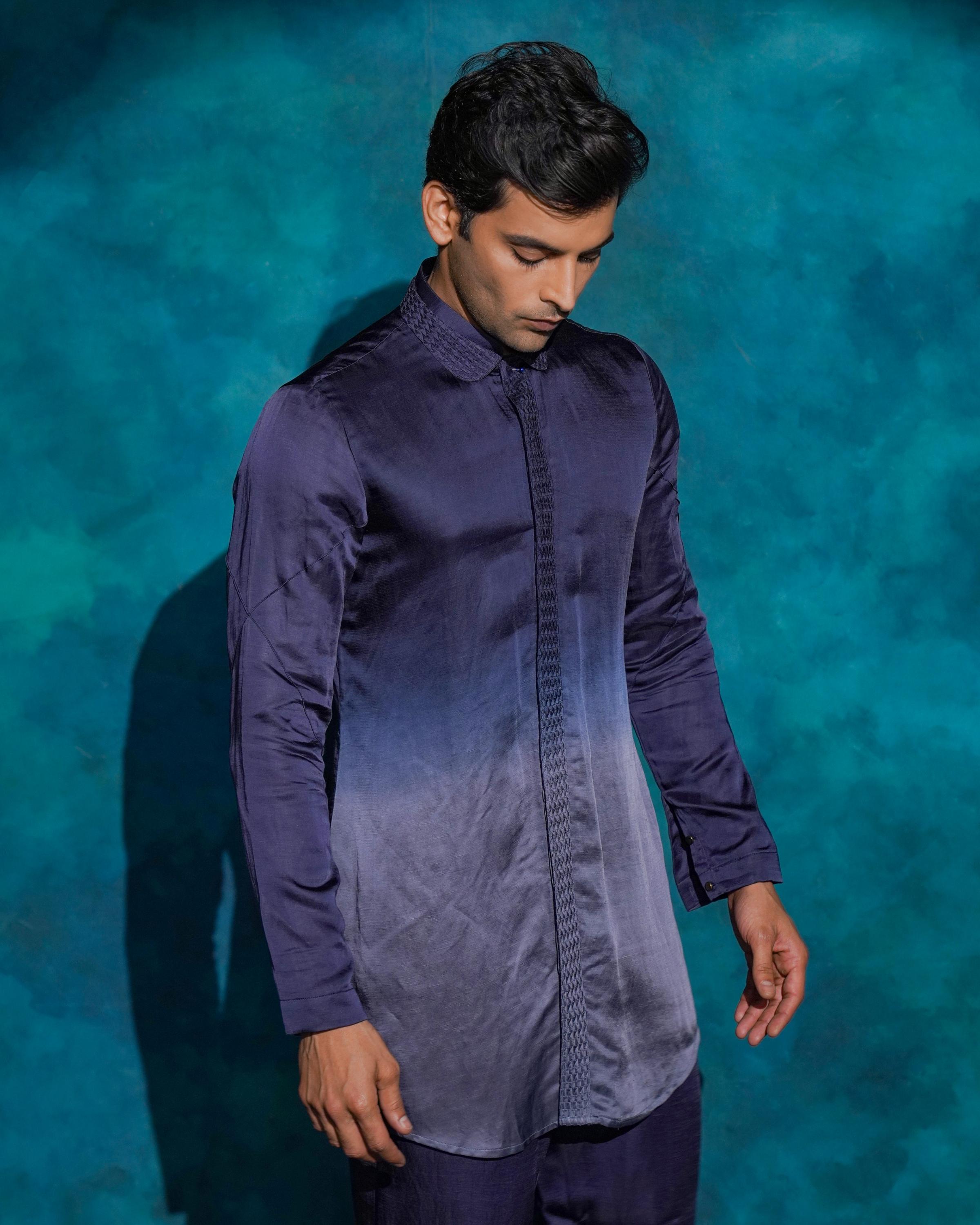 OCEANIC PURPLE OMBRE
SHORT KURTA SET