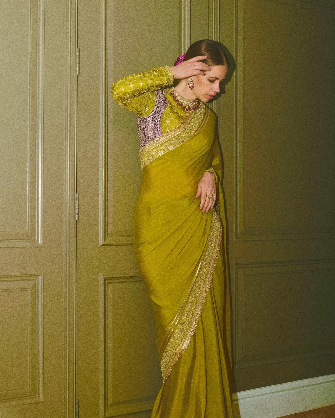 Kalki Koechlin in Nizaam Saree Set