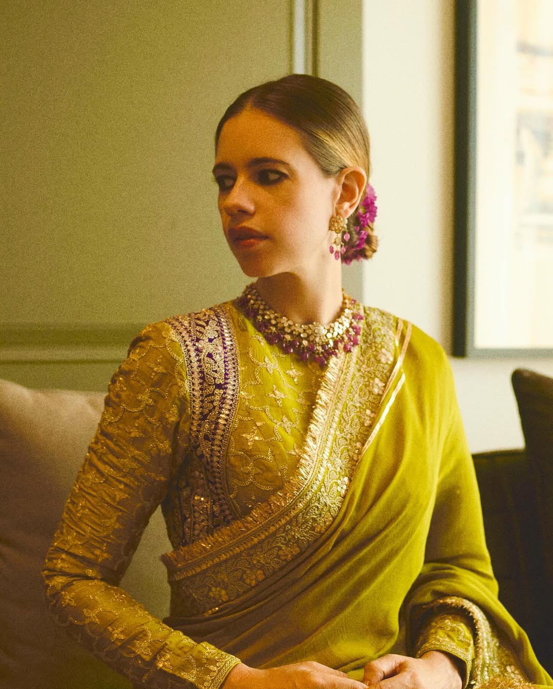 Kalki Koechlin in Nizaam Saree Set