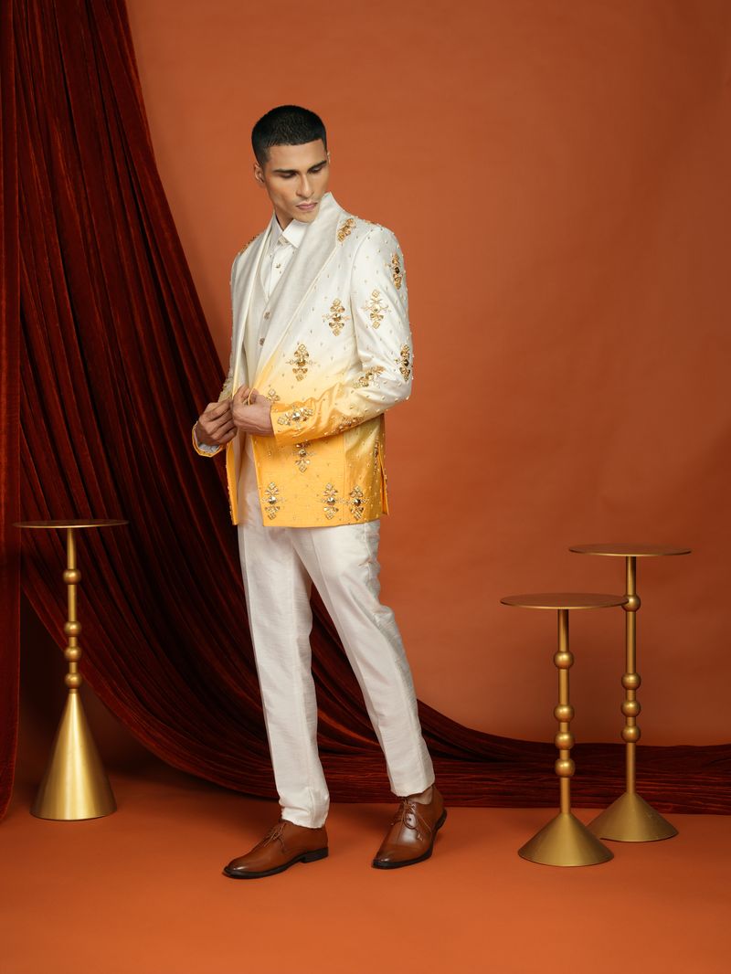 KAI - yellow ombré blazer set