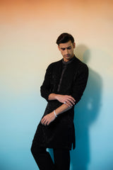 Black majestic Kurta set