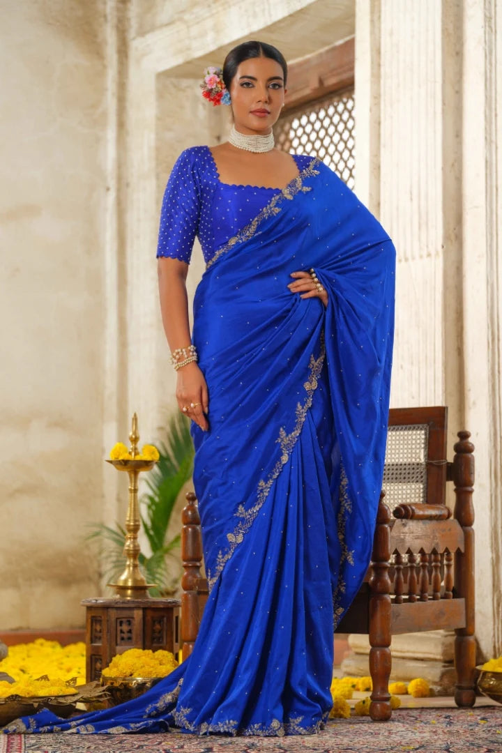 Royal Blue Silk Saree