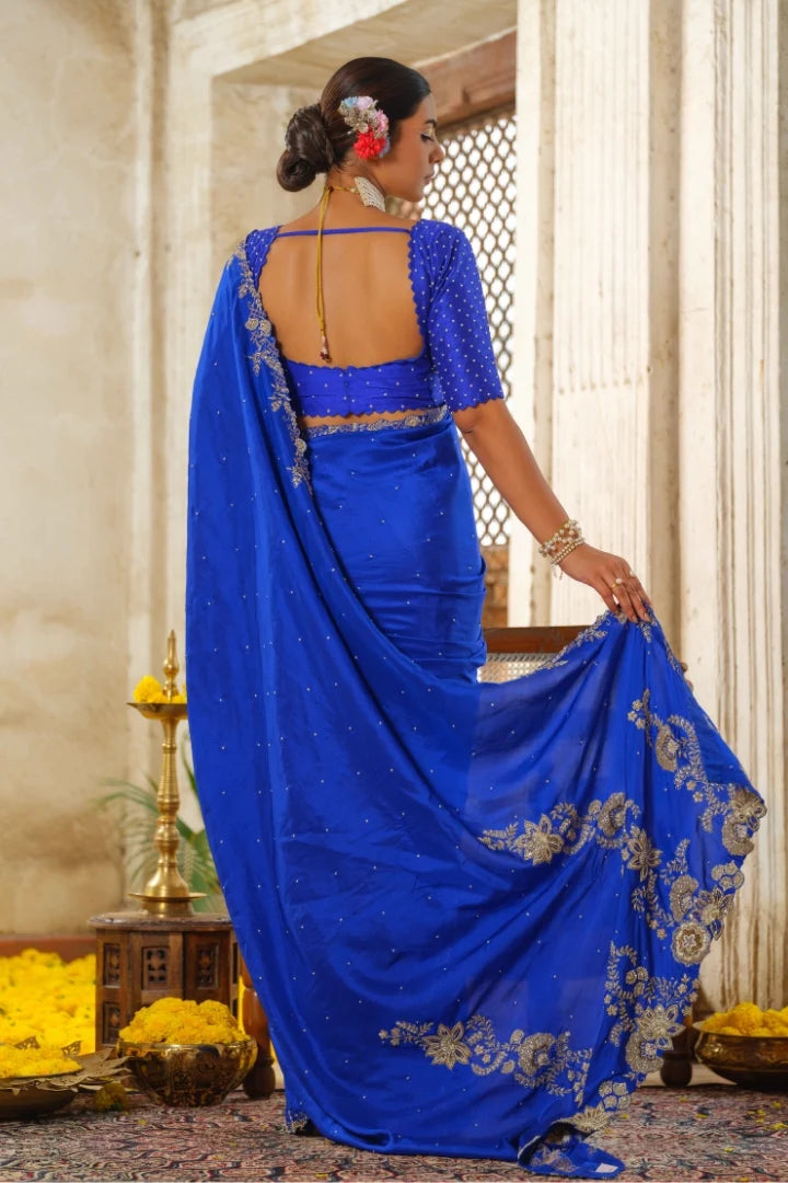 Royal Blue Silk Saree