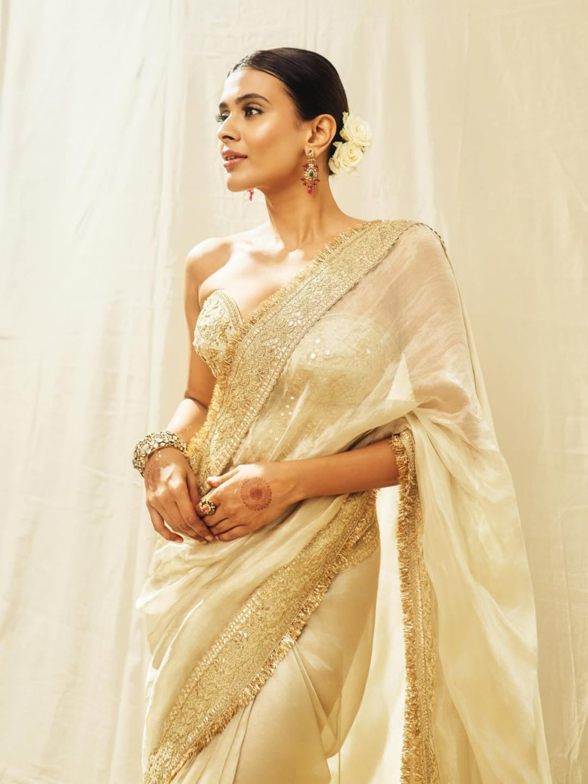 Hebah Patel In Zoya Saree Set