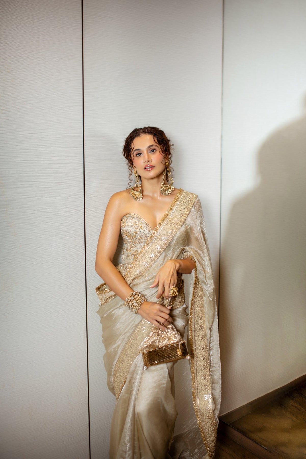 Taapsee Pannu in Sabira Saree Set
