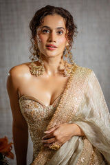 Taapsee Pannu in Sabira Saree Set