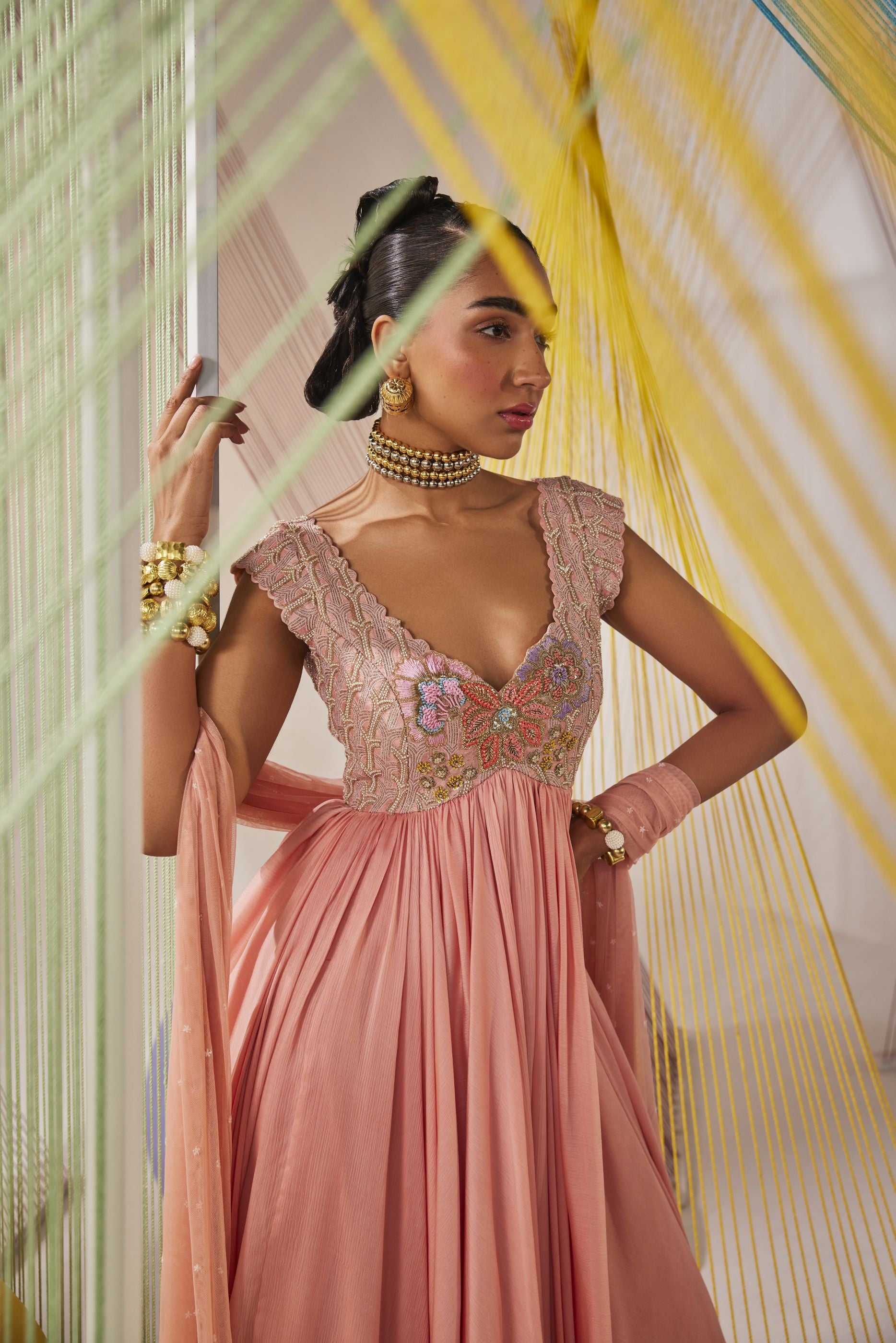 Myra anarkali set