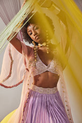 Zia lehenga cape set