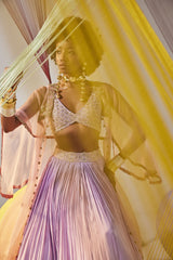 Zia lehenga cape set