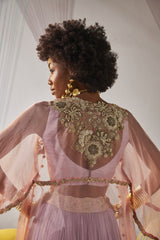 Zia lehenga cape set