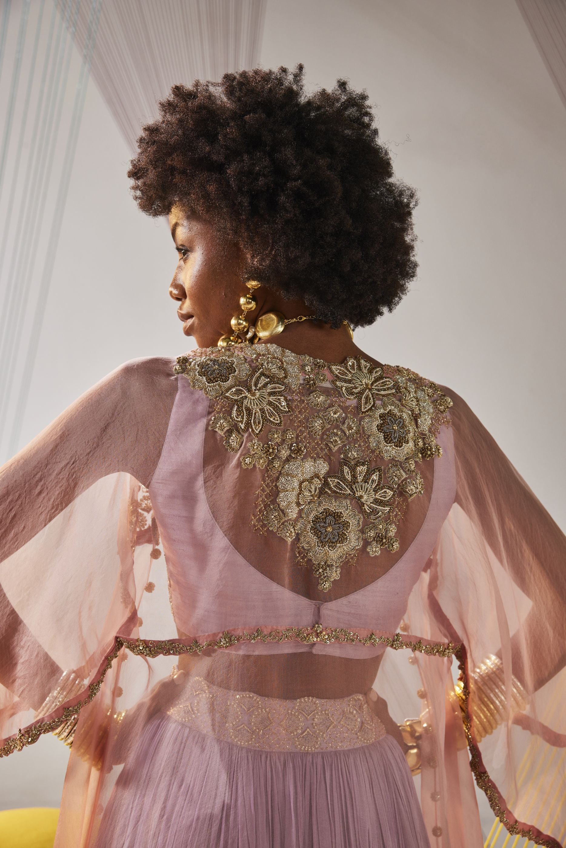 Zia lehenga cape set