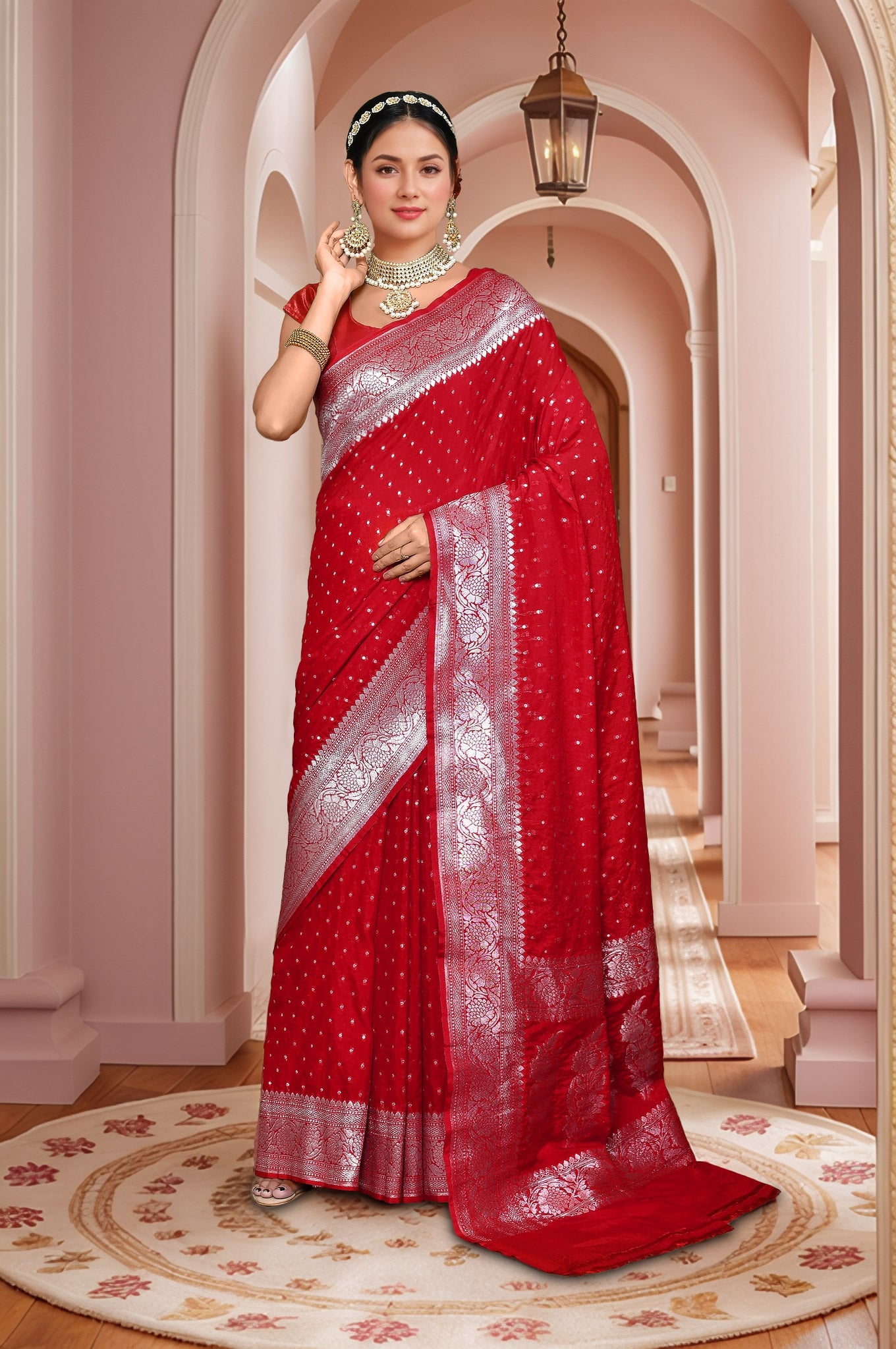 Banarasi Saree with running Blouse piece