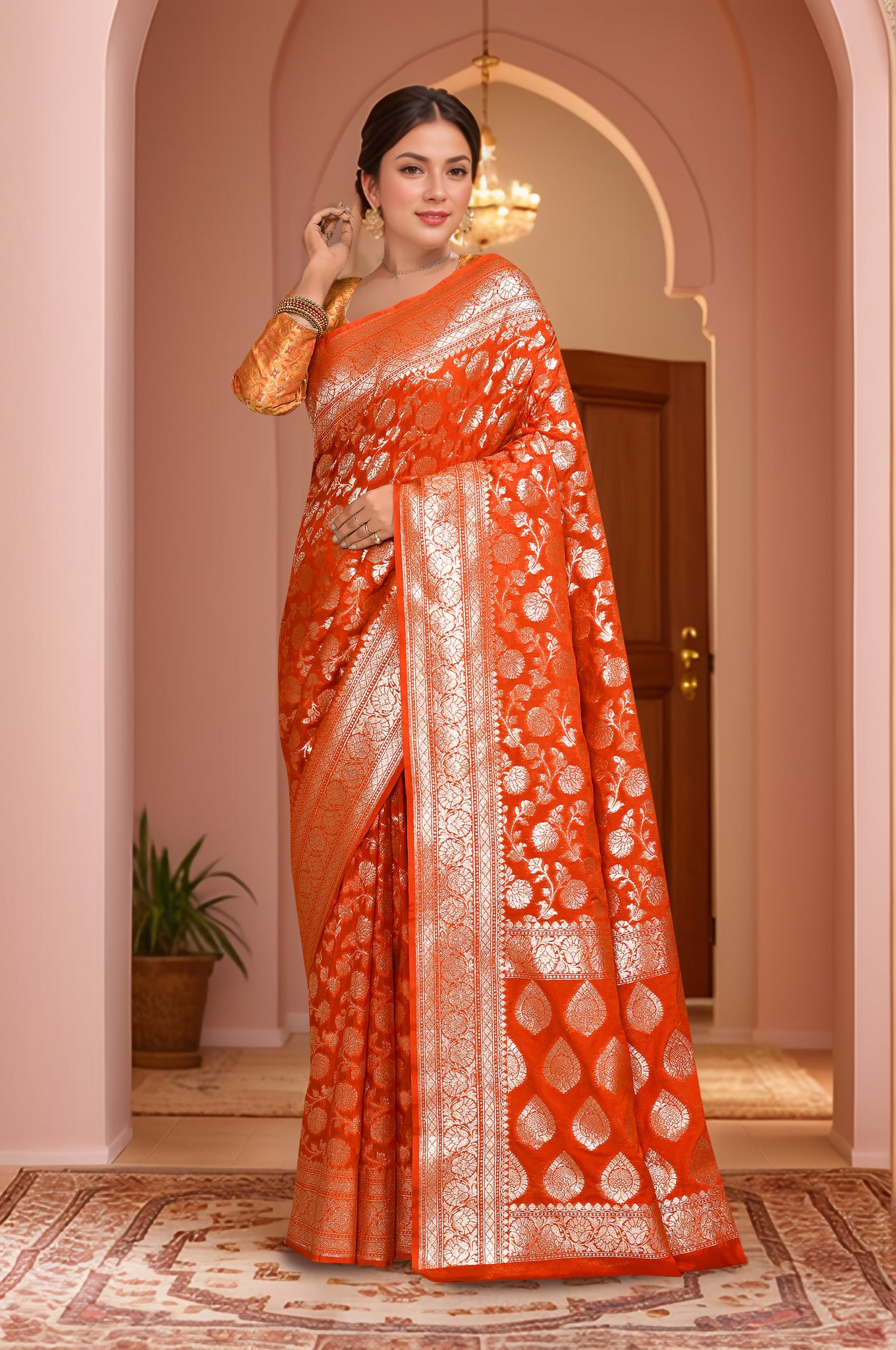 Banarasi Saree with running Blouse piece