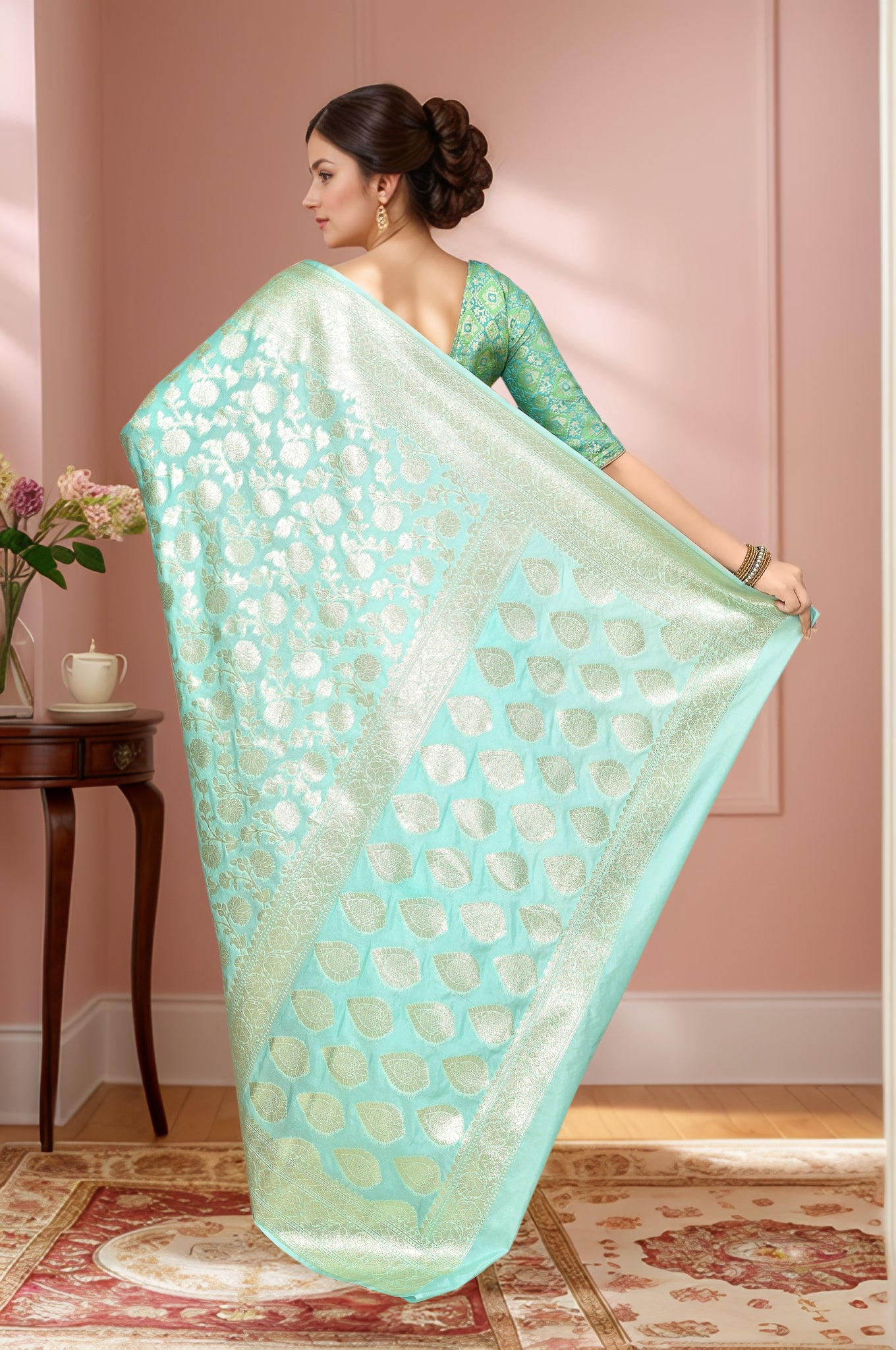 Banarasi Saree with running Blouse piece