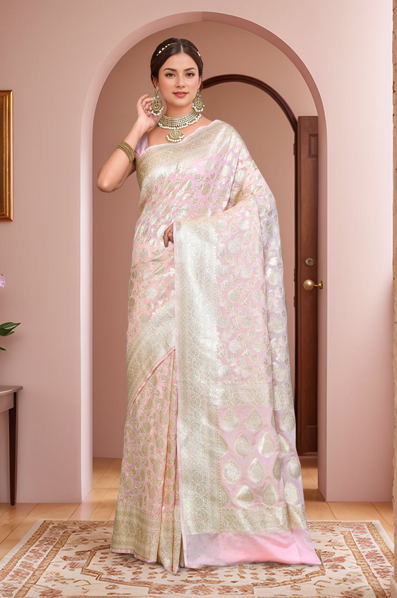 Banarasi Saree with running Blouse piece