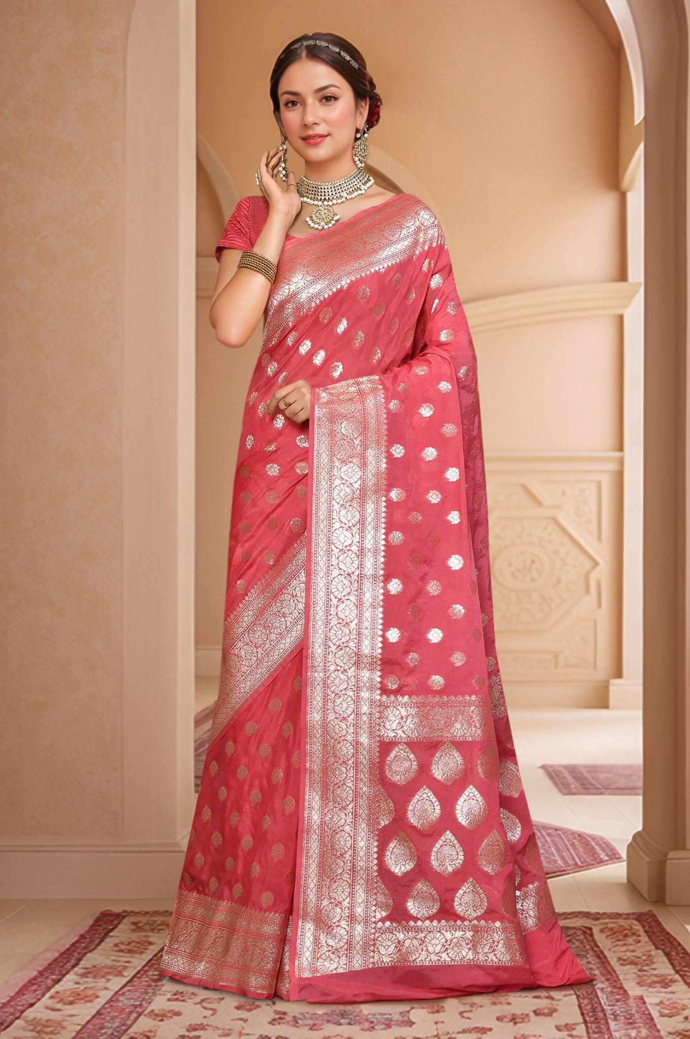 Banarasi Saree with running Blouse piece
