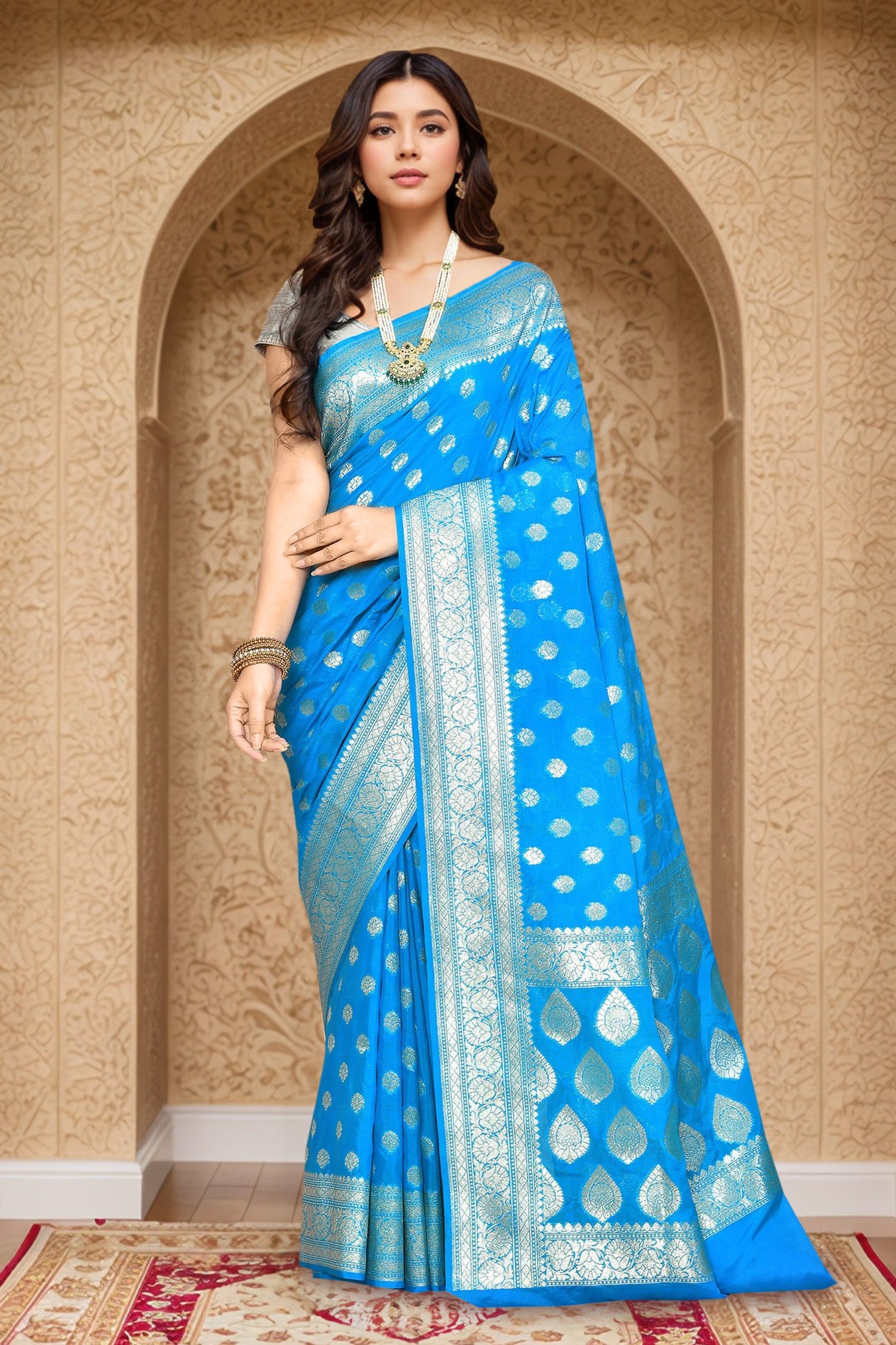 Banarasi Saree with running Blouse piece