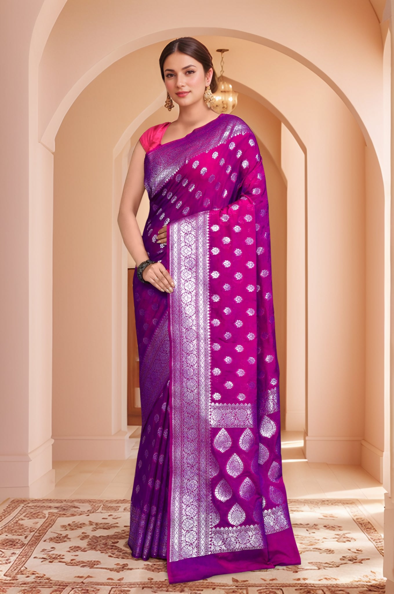 Banarasi Saree with running Blouse piece