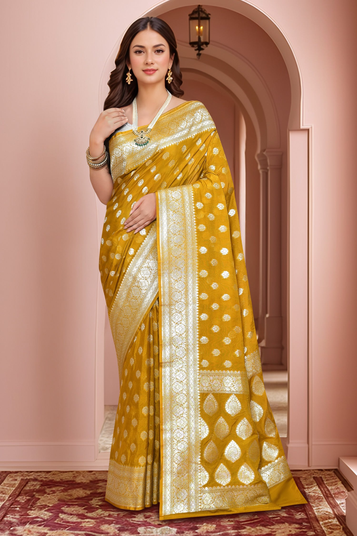 Banarasi Saree with running Blouse piece