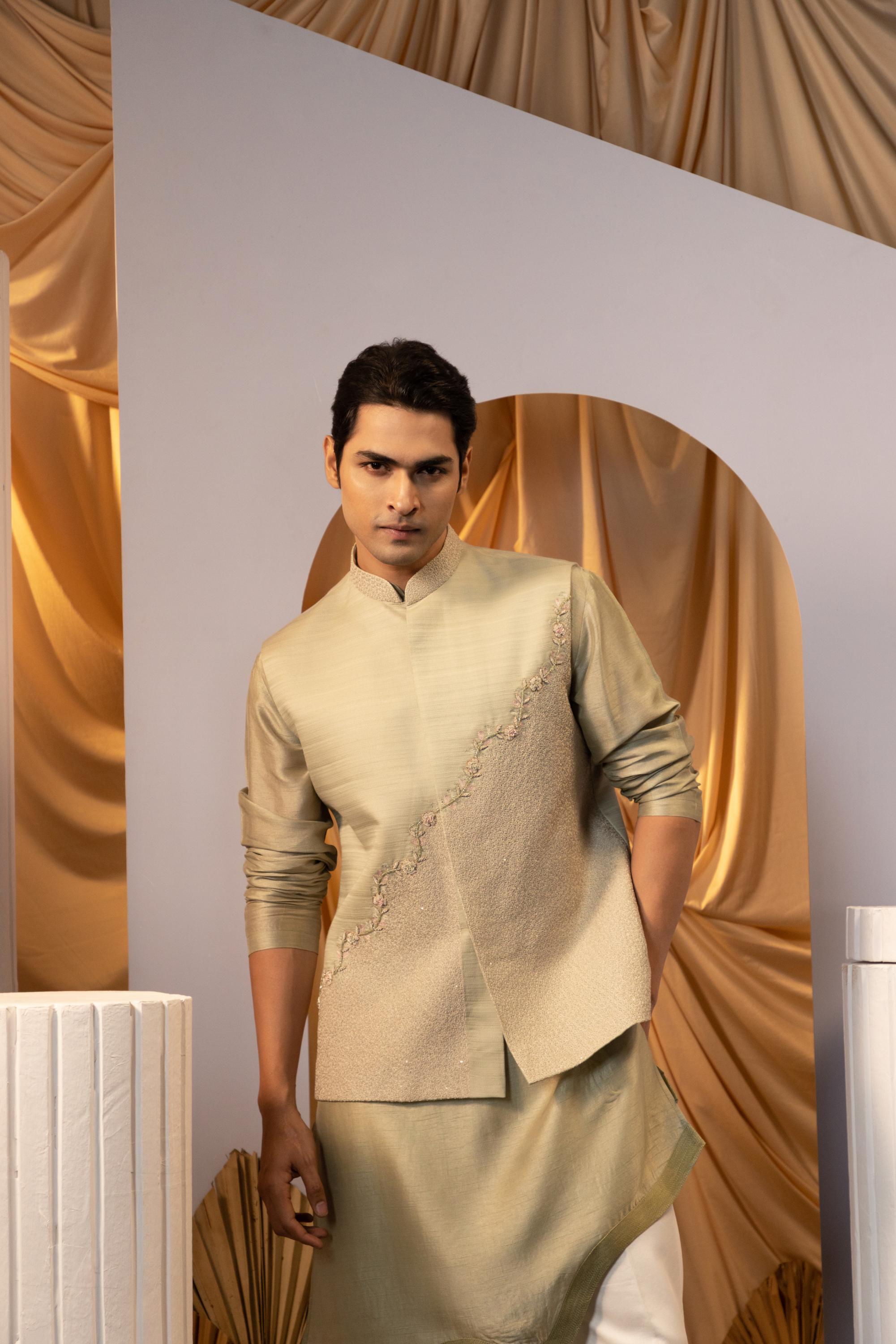 Verdant Veil Nehru Set