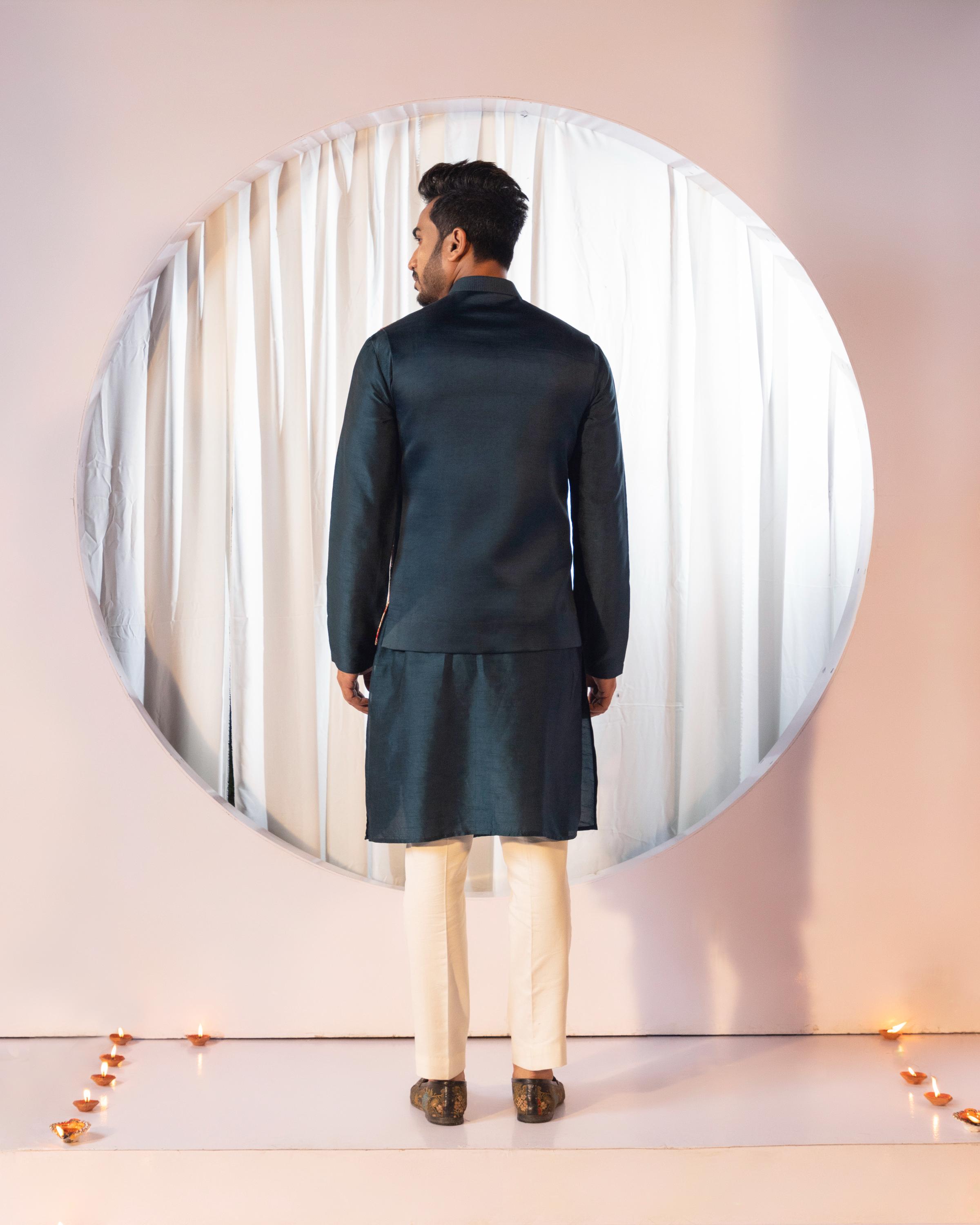 Azure Mist Nehru Set